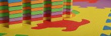 BabyOno Puzzle Art.274/04 Bērnu daudzfunkcionālais grīdas paklājs puzle no 10 elementiem