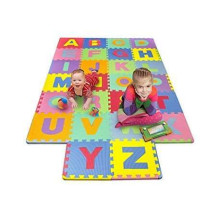 BabyOno Puzzle Art.274/04 Bērnu daudzfunkcionālais grīdas paklājs puzle no 10 elementiem