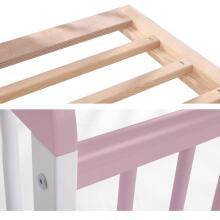 La Bebe™ Kids Wood Cot Tomi 20 Art.74492 Grey Vaikiška medinė lovelė 120x60 cm