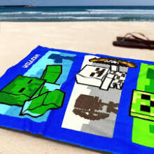 Carbotex Beach Towel Minecraft Art.MC248514-R