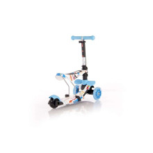 „Lorelli“ motoroleris „5 viename“ 1039003 mėlynas vaikų motoroleris su rankena