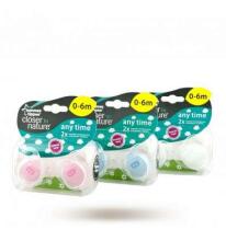 „Tommee Tippee“ art. 43335464 Ortodontinis silikoninis čiulptukas 0-6 mėn. (2 vnt.)