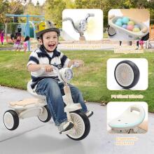 UBRAVOO Baby Tricycle Art.76891   Vaikiškas triratis, sulankstomas triratis mažyliams su pedalais