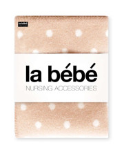 La bebe™ Lambswool 100x140 Art.76993 Beige dots Baby blanket (New Zealand wool),100x140 cm