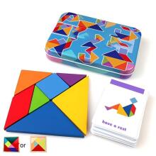 Happy Toys Puzzle Art.8709 Medinė Tangram dėlionė