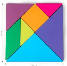 Happy Toys Puzzle Art.8709 Medinė Tangram dėlionė