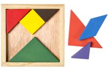 Happy Toys Puzzle Art.8709 Medinė Tangram dėlionė