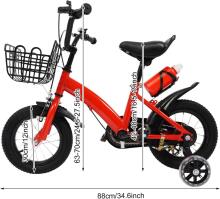 Kids Bike Wheels Collas 12' Red Art.8062  Vaikų dviratis su dviračiu