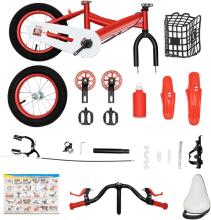 Kids Bike Wheels Collas 12' Red  Art.8063 Vaikų dviratis su dviračiu