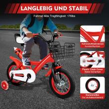 Kids Bike Wheels Collas 12' Red  Art.8063 Vaikų dviratis su dviračiu