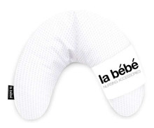 La Bebe™ Mimi Nursing Pearl Grey Satin Pillow Art.80959  Подковка для сна, кормления малыша 19*46cm