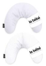 La Bebe ™ Mimi slaugos perlų pilka satino pagalvė, 80959, pasagos pagalvėlė 19 * 46cm