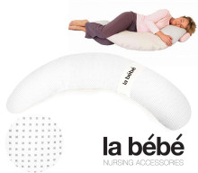 La Bebe™ Moon Maternity Pillow Cover Art.81488 Grey Satin, 195 cm