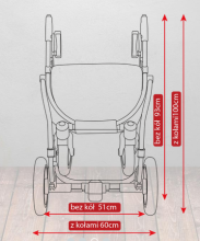 Camarelo '17 Figaro plk. „FI-3“ universalus vaikiškas vežimėlis trys viename