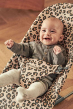 Babybjorn Bliss Bouncer Balance Cotton Art.006075 Beige Leopard Шезлонг