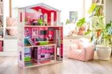 Eco Toys Doll House Art.4118 Деревянный кукольный домик