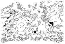 Lisciani Giochi Winnie Pooh  Art.48007  Двухсторонний пазл-раскраска