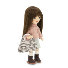 Orange Toys Sweet Sisters Sophie in a Denim Skirt Art. SS03-15 Minkšta žaislinė lėlė Sofija džinsiniame sijone (32 cm)