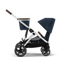 „Cybex  Gazelle S“ 520002107 tamsiai mėlyni vežimėliai dvyniams
