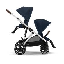 „Cybex  Gazelle S“ 520002107 tamsiai mėlyni vežimėliai dvyniams