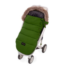 La bebe™ Sleeping bag Winter Footmuff Art.83955 Green Универсальный теплый мешок для санок/коляски
