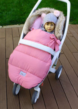 La bebe™ Sleeping bag Winter Footmuff Art.83955 Green Universāls silts guļammaiss ragavām/ratiem