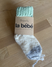 „La Bebe ™ Ėriukų vilna“. 83993 Natūralios vilnos kūdikių kojinės iš natūralios vilnos