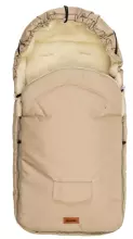 Sensillo Classic Romper Bag Art.84667 Cappuccino/Wool  vežimėlio miegmaišis su avies vilnos pamušalu