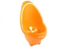 Mini Urinal For Boys Frog Suction Pads Blue and Orange