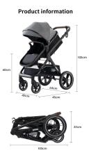 Kids Buggy 3 in 1 Art.X1 Grey