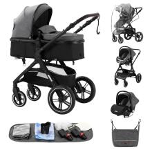 Kids Buggy 3 in 1 Art.X1 Grey
