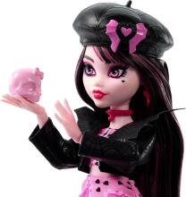 Monster High – Fearbook Draculaura Art.HXW30 Fearbook Drakulaura kino klubo lėlė su priedais