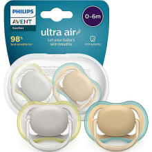 Philips Avent Ultra Air Deco Art.SCF085/15   silikoninis masalas, 0-6 mēn (2 gab)