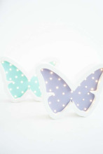 HappyMoon Butterfly Art.85984 Turquoise Nakts-lampa