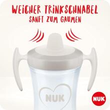 NUK Trainer cup Art.86743 treniruočių taurė su rankenomis nuo 6 mėn. 230 ml