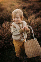 Eco Wool Robby Art.1154 Bērnu veste no merino vilnas ar kapuci (XS-XL)