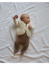 Eco Wool Robby Art.1154 Детский жилет из мерино шерсти на молнии с капюшоном (XS-XL)