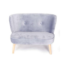 Drewex Retro Sofa Art.88109 Grey Bērnu mīkstais dīvāns