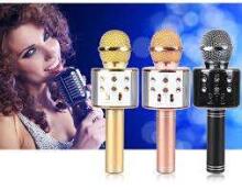 TLC Baby Microfone Art.WS-858 karaoke mikrofonas - garsiakalbis su balso keitimo efektais