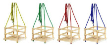 I-Toys Swing Art.B-0510  Pakaramas koka šūpoles krāsainās