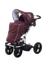 „Britton 4Style Art.B2409 Burgundy“ vežimėlis su vežimėliu ir sportine dalimi bei „Maxi Cosi“ automobilinės kėdutės adapteriais