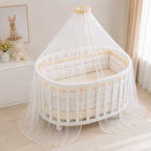 Lorelli Canopy Art.20051170001 White Luxurious universal canopy for a baby crib