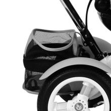 Lorelli Neo Ivory Art.1005034 Детский трехколесный интерактивный велосипед c надувными колёсами, ручкой управления и крышей