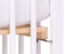 Drewex Tiger (Tygryš) Transparent White Art.91770 детская кроватка со съемной боковиной,120х60см