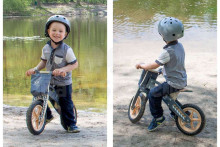 KinderKraft Runner Adventure  Детский велосипед/бегунок с деревянной рамой