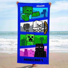 Carbotex Beach Towel Minecraft Art.MC043-R