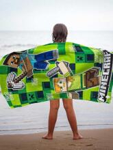 Carbotex Beach Towel Minecraft Art.MC043-R