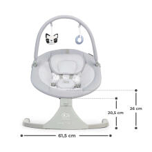 KinderKraft Luli 93105 pilka supamoji kėdė