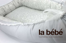La Bebe™ Babynest Art.93328 Silver Deco Гнездышко – кокон для новорожденных