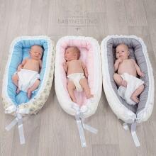 La Bebe™ Babynest Art.93328 Silver Deco Cocoon